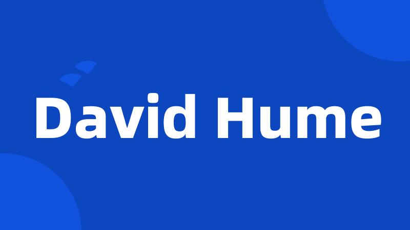 David Hume