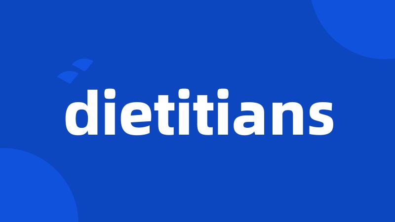 dietitians