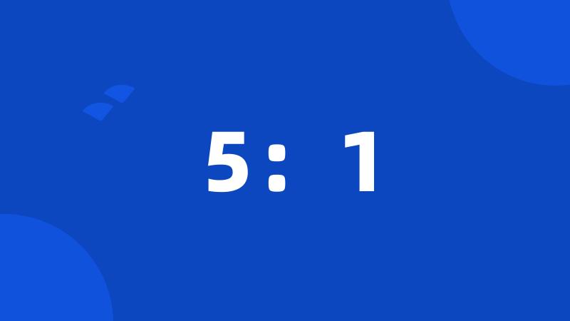 5:1