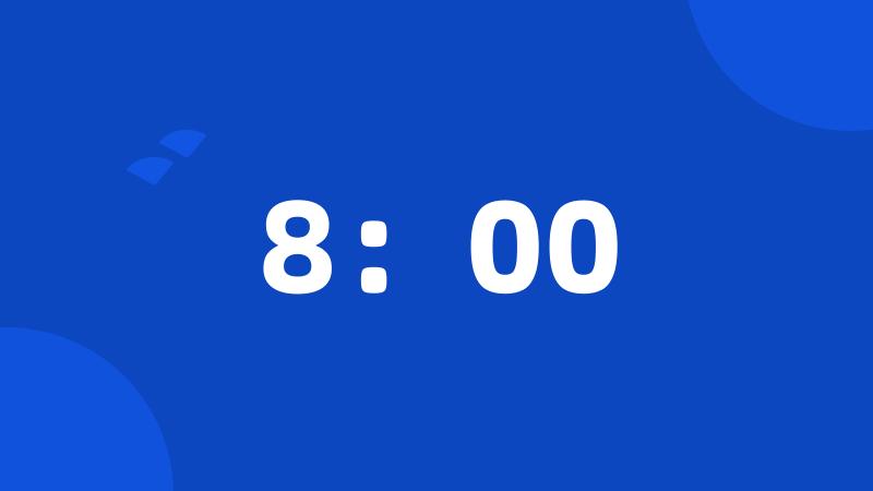 8:00
