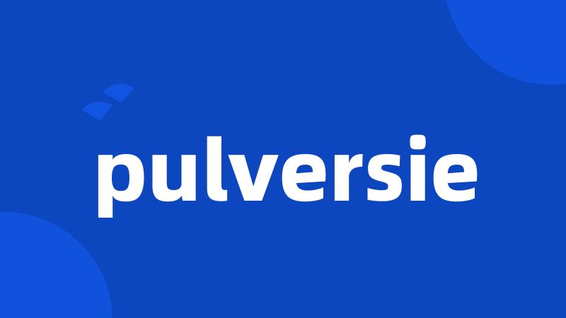 pulversie