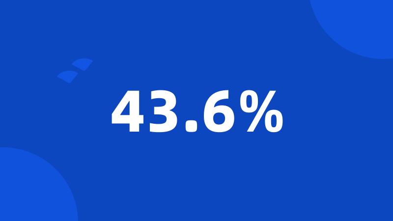 43.6%