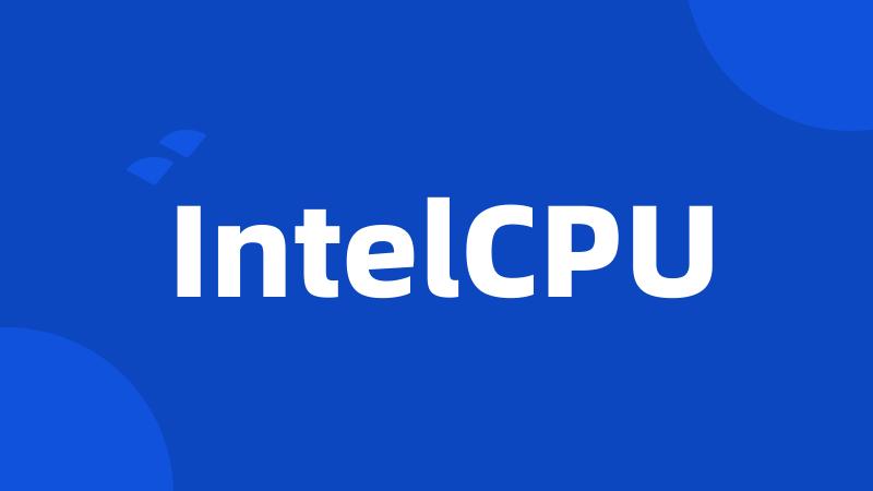 IntelCPU