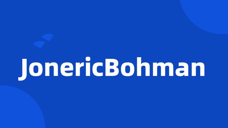 JonericBohman