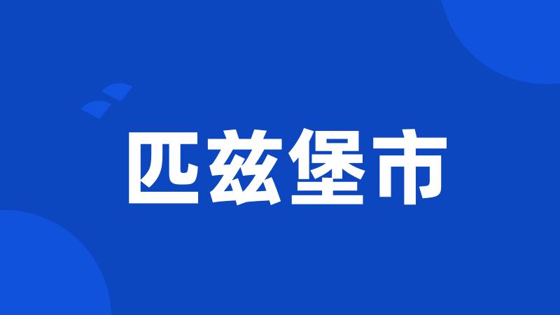匹兹堡市