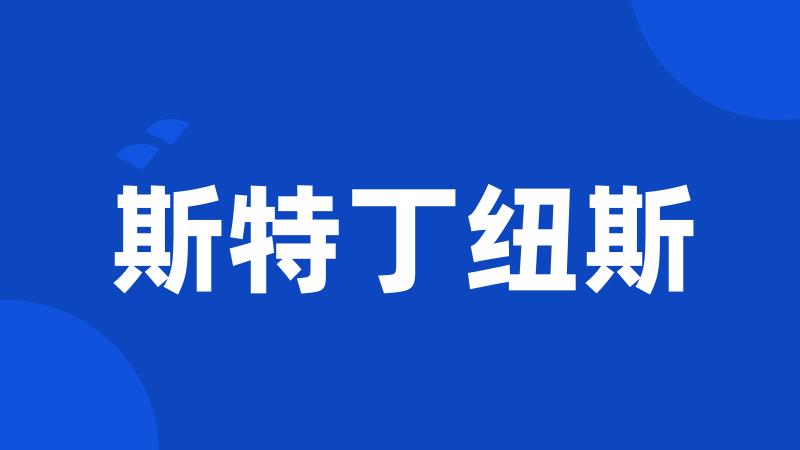 斯特丁纽斯