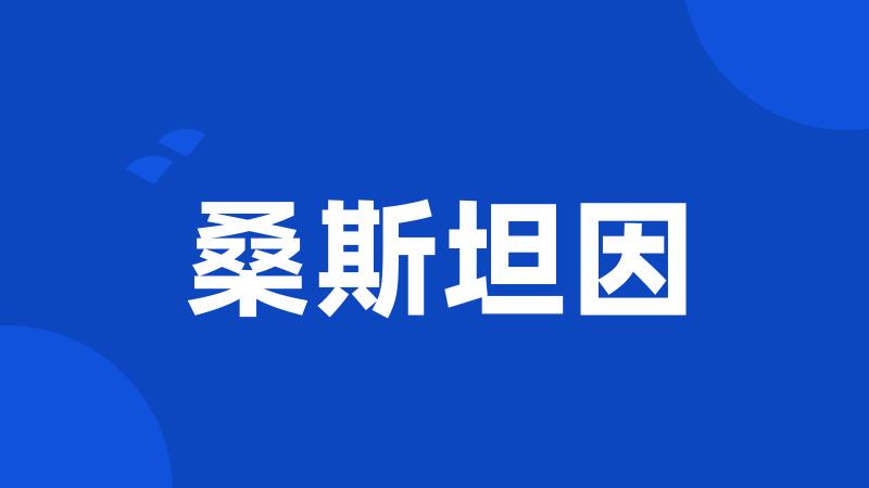 桑斯坦因