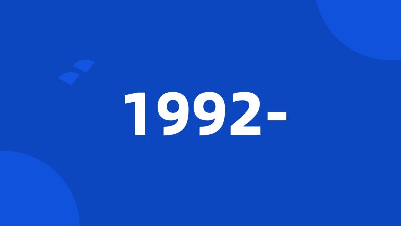 1992-