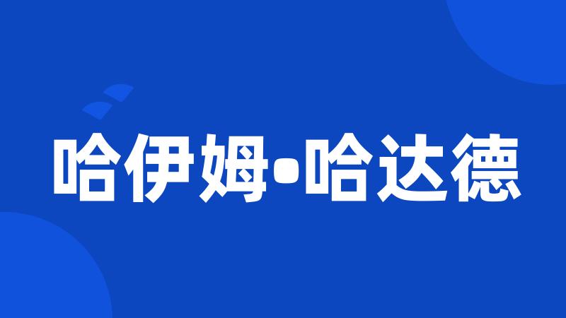 哈伊姆•哈达德