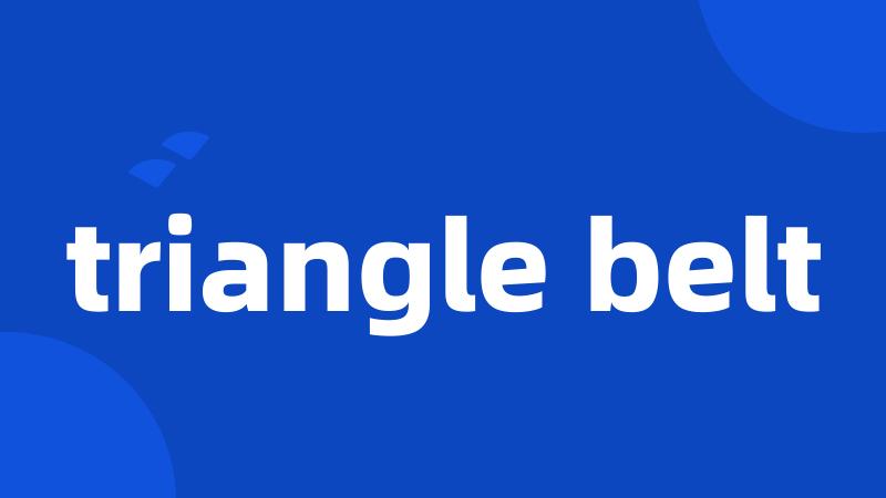 triangle belt