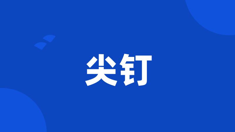 尖钉