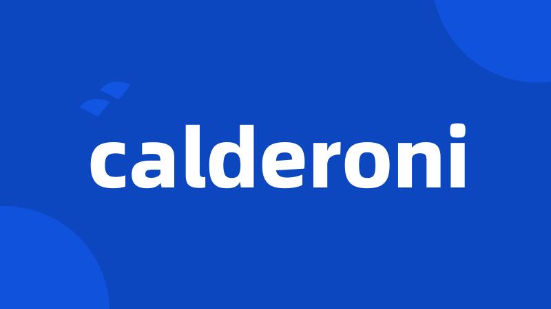 calderoni