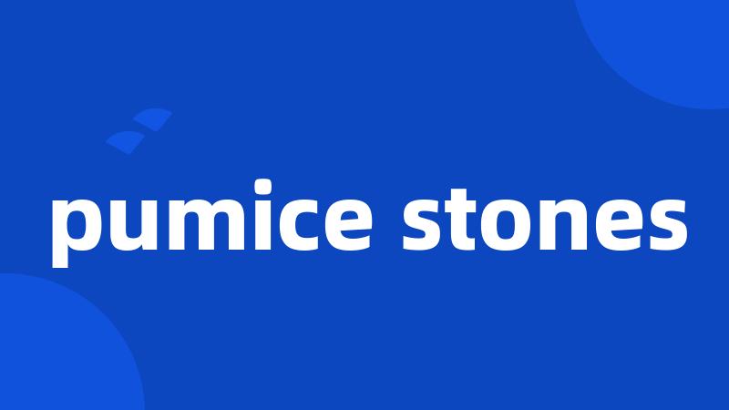 pumice stones