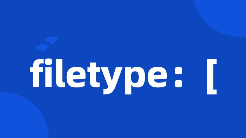 filetype:[