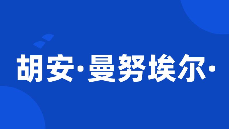 胡安·曼努埃尔·