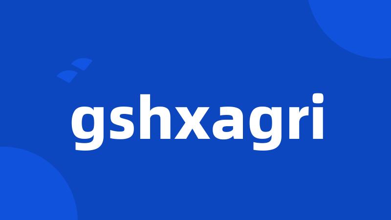 gshxagri