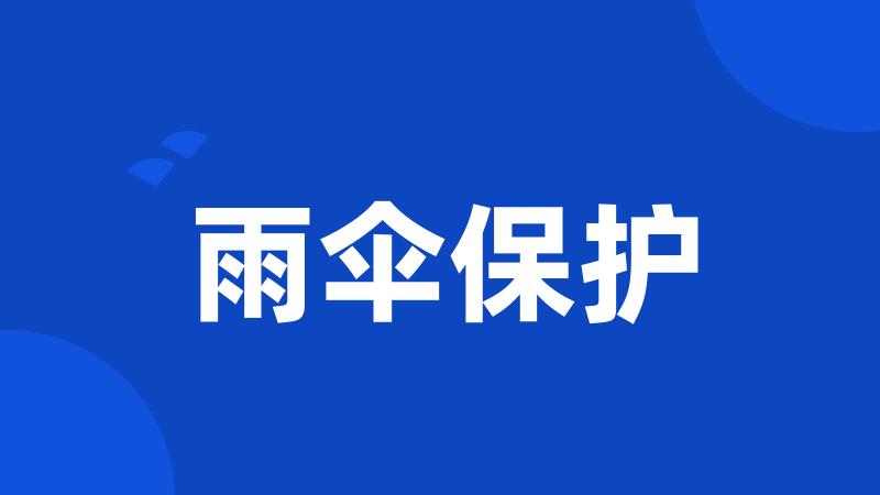 雨伞保护
