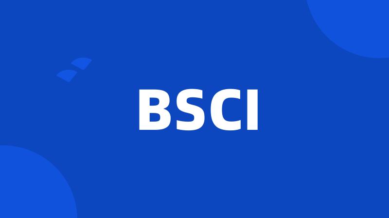 BSCI