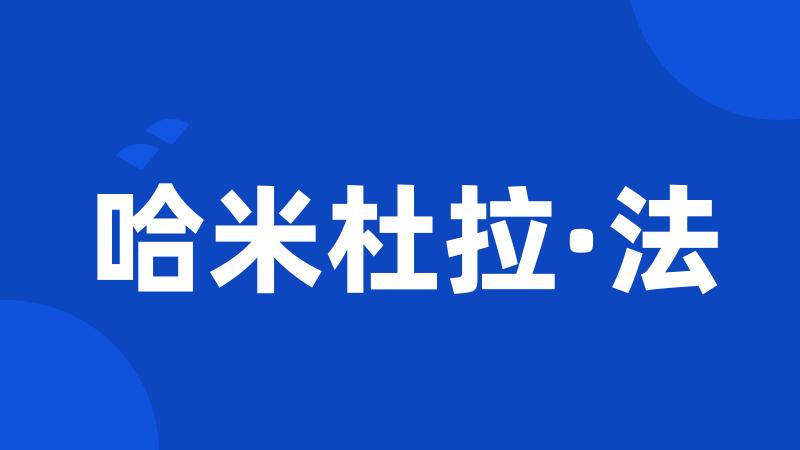 哈米杜拉·法