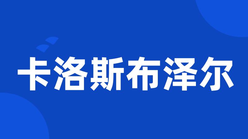 卡洛斯布泽尔