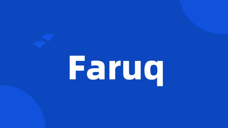 Faruq