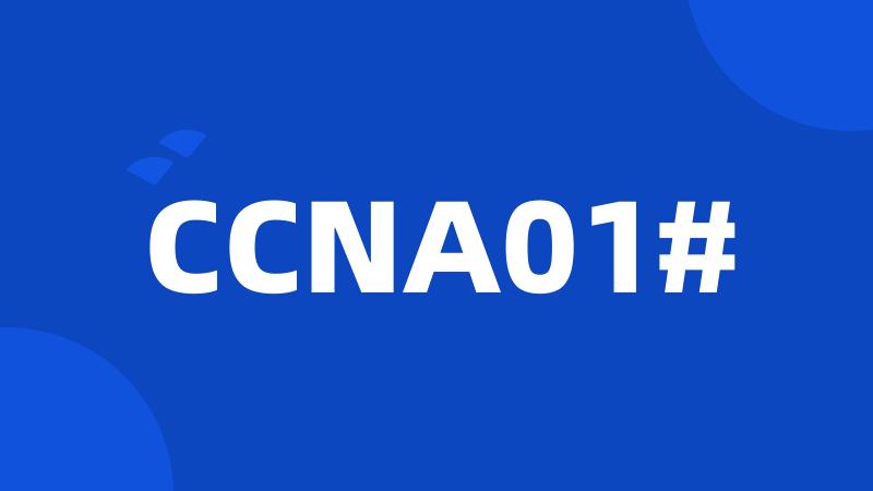 CCNA01#