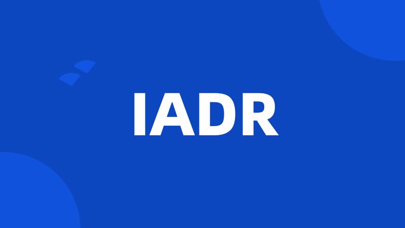 IADR