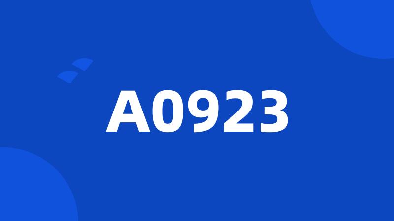 A0923