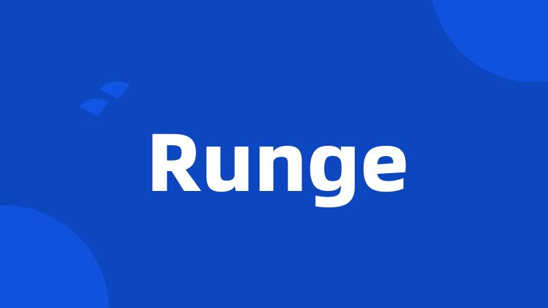 Runge