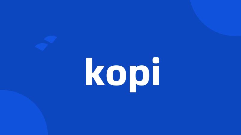 kopi