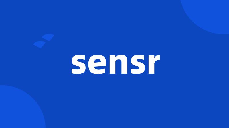sensr