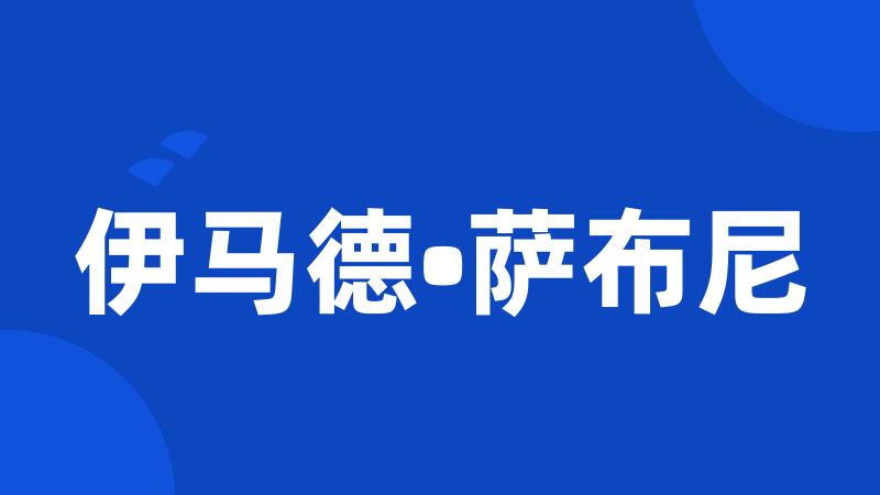 伊马德•萨布尼