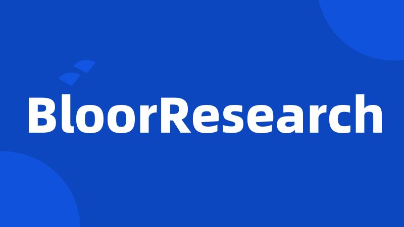 BloorResearch