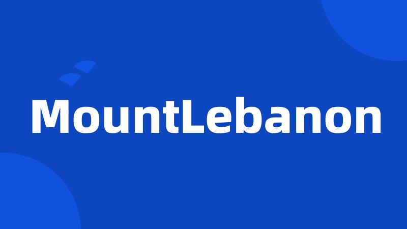 MountLebanon