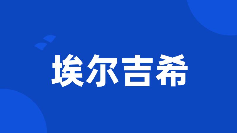 埃尔吉希