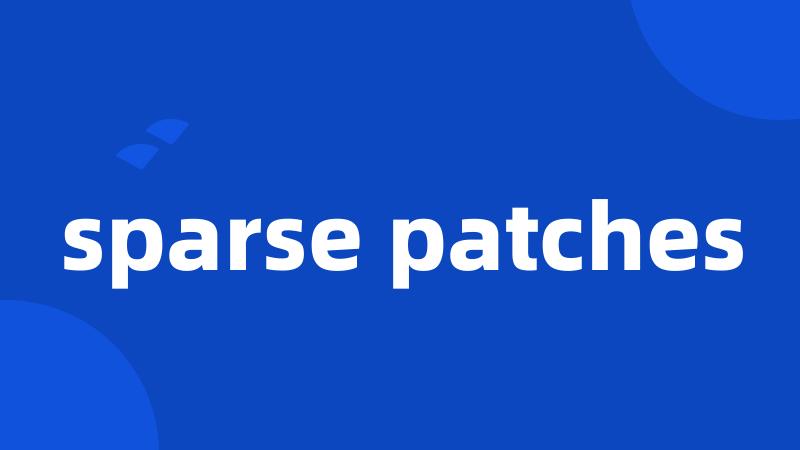 sparse patches