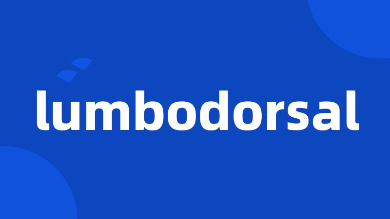 lumbodorsal