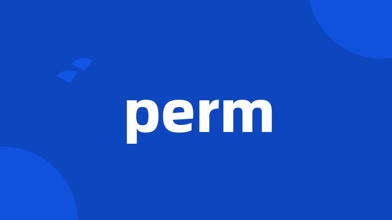 perm