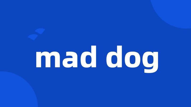 mad dog
