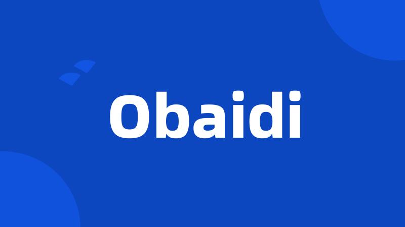Obaidi