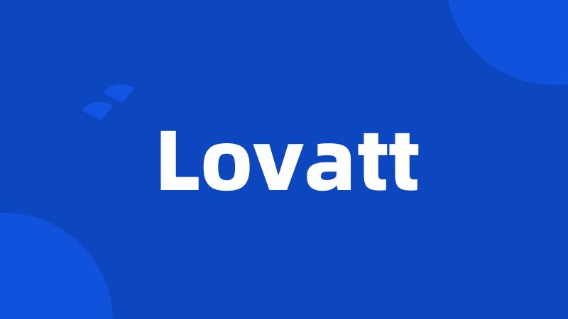 Lovatt