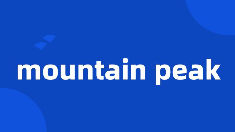 mountain peak