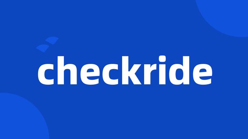 checkride