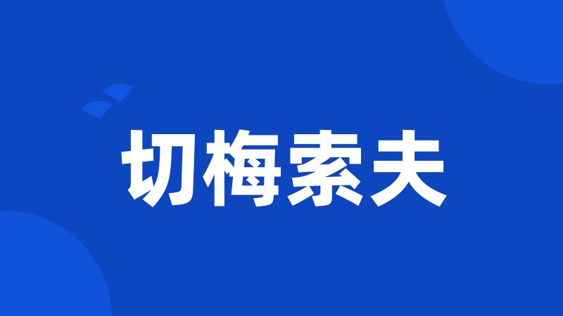 切梅索夫