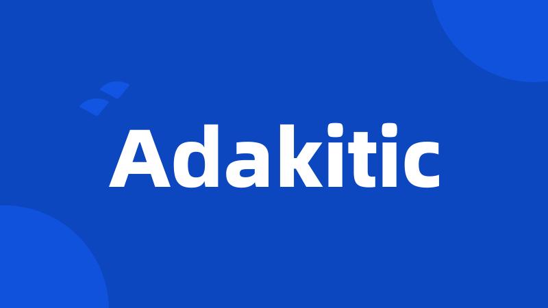Adakitic