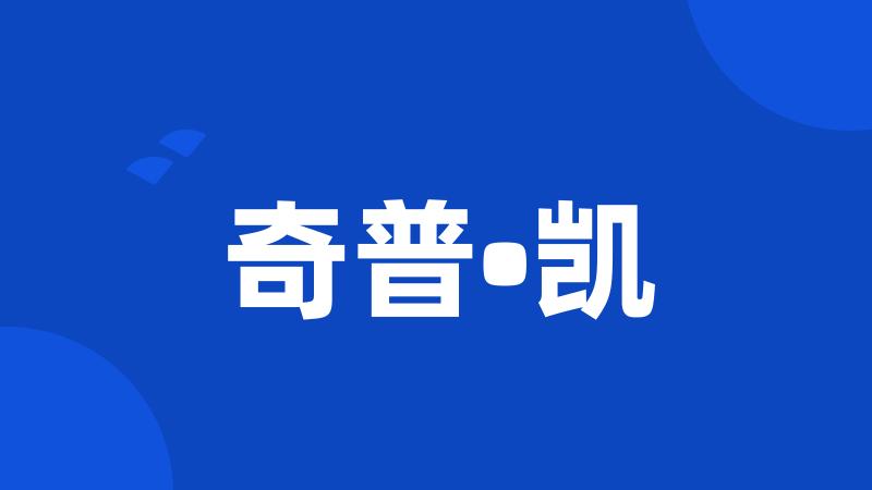 奇普•凯