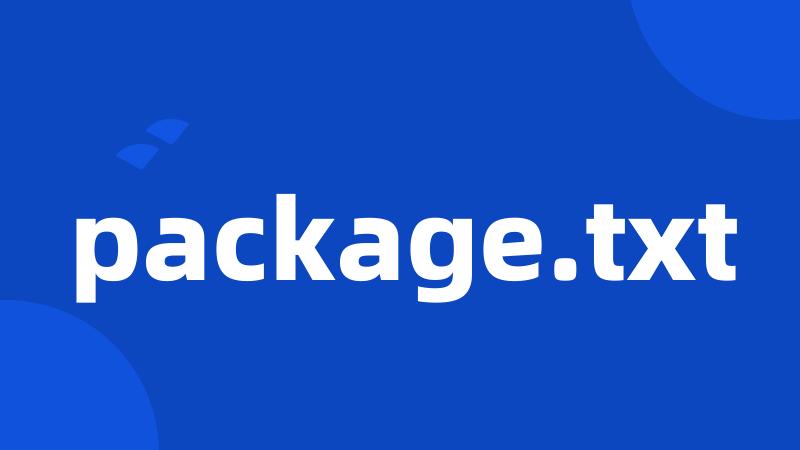package.txt
