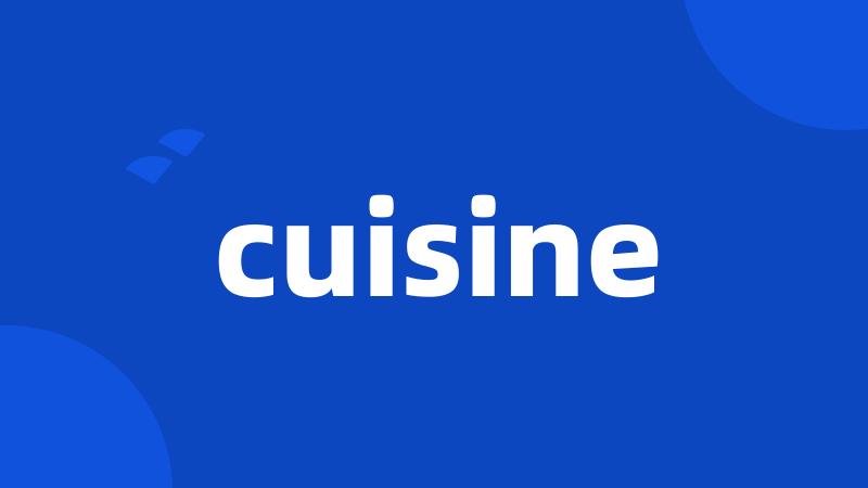 cuisine