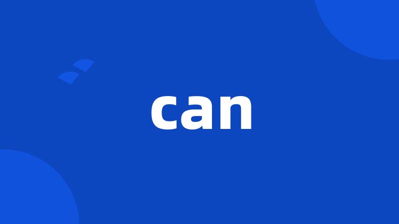 can