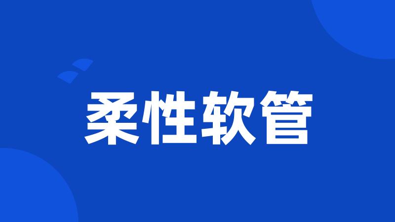柔性软管